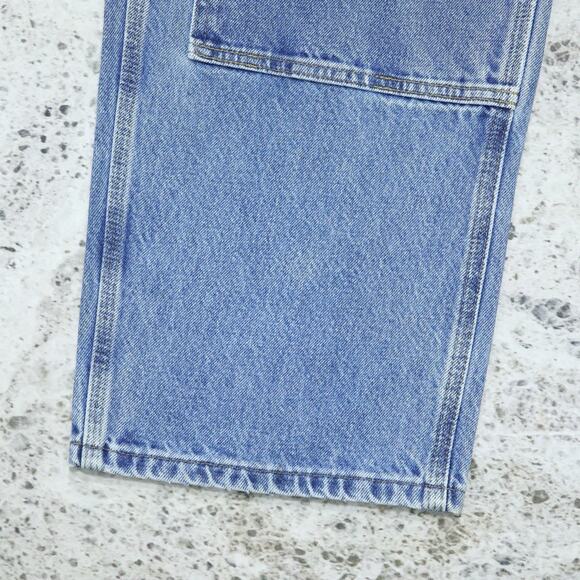 Vintage Carhartt B73 DST Faded Blue Jeans Denim Double Knee Carpenter Pant 36x29 - Picture 13 of 16